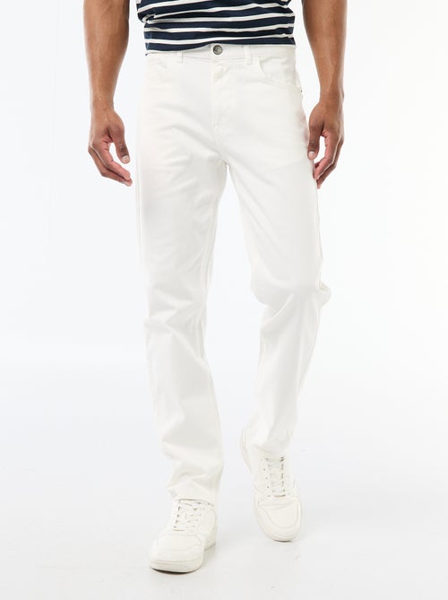 Slim-fit chino met 5 zakken - L32 - Kiabi