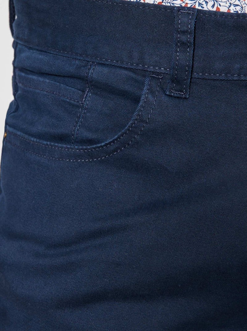 Slim-fit chino met 5 zakken - L32 BLAUW - Kiabi