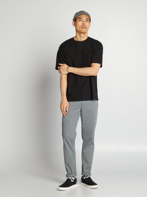 Slim-fit chino met 5 zakken - L32 - Kiabi