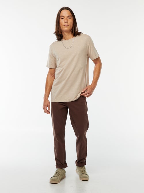 Slim-fit chino met 5 zakken - L32 - Kiabi