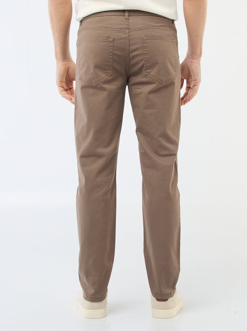 Slim-fit chino met 5 zakken - L32 - Kiabi