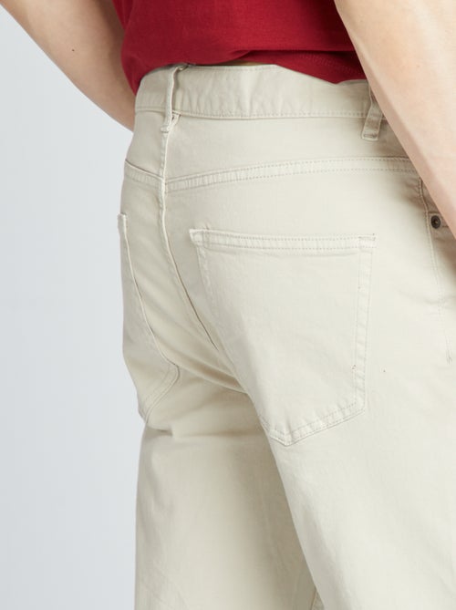 Slim-fit chino met 5 zakken - L32 - Kiabi