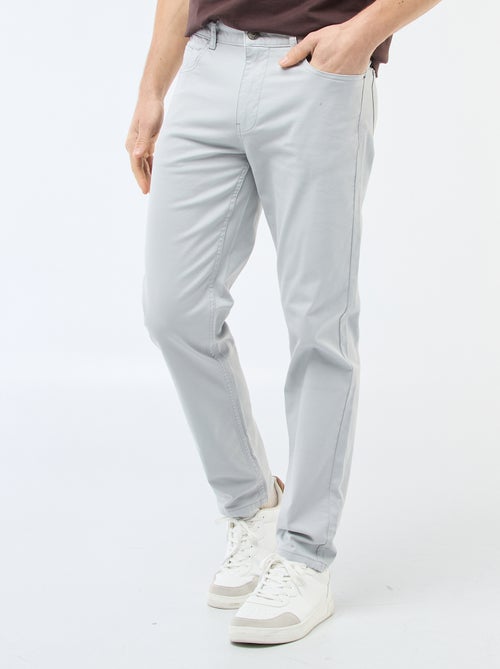 Slim-fit chino met 5 zakken - L32 - Kiabi
