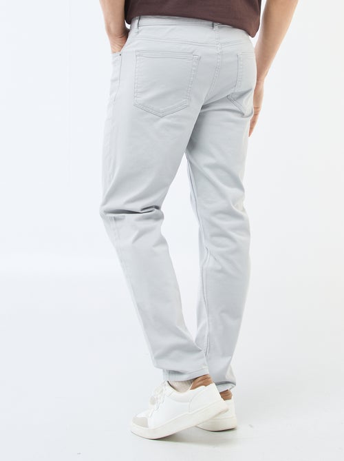 Slim-fit chino met 5 zakken - L32 - Kiabi