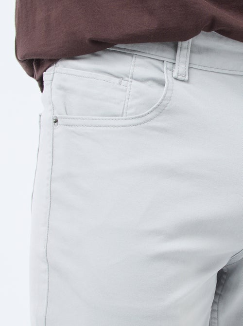 Slim-fit chino met 5 zakken - L32 - Kiabi