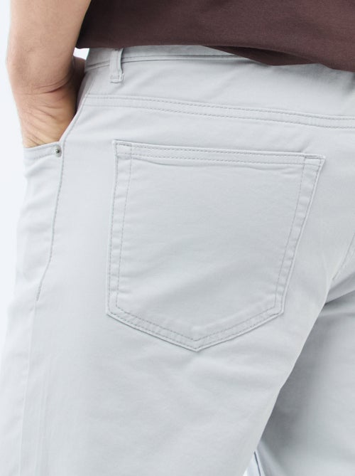 Slim-fit chino met 5 zakken - L32 - Kiabi
