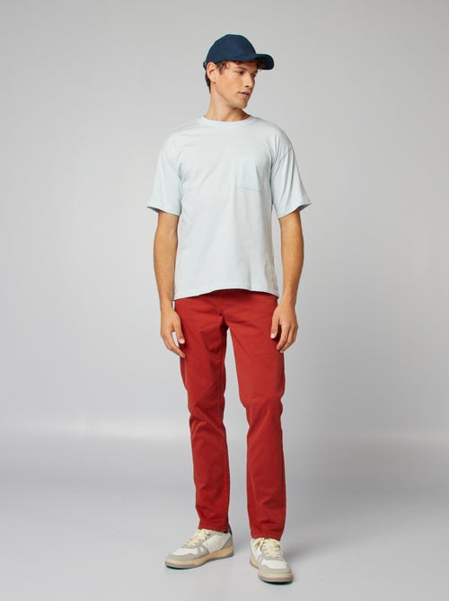 Slim-fit chino met 5 zakken - L32 - Kiabi