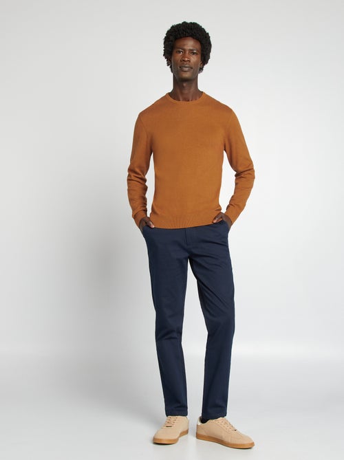 Slim-fit chino van keperstof - Kiabi