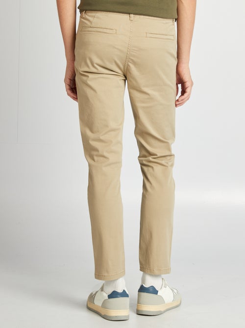 Slim-fit chinobroek L30 - Kiabi