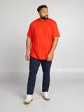 Slim-fit chinobroek L30 BLAUW - Kiabi