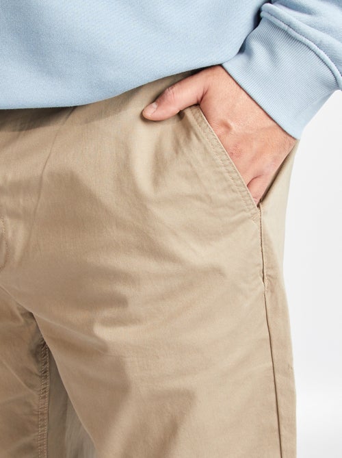 Slim-fit chinobroek L30 - Kiabi