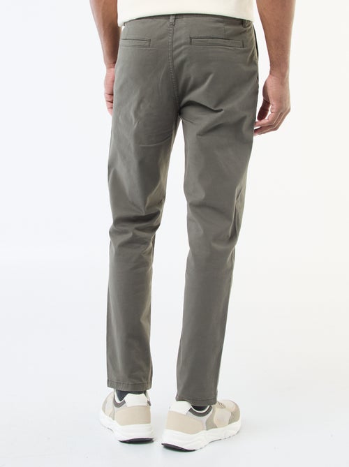 Slim-fit chinobroek L30 - Kiabi