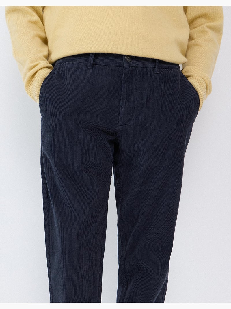 Slim-fit chinobroek, mo fashion Blauw - Kiabi