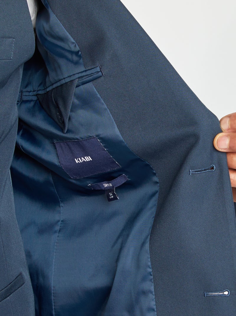 Slim-fit colbert BLAUW - Kiabi