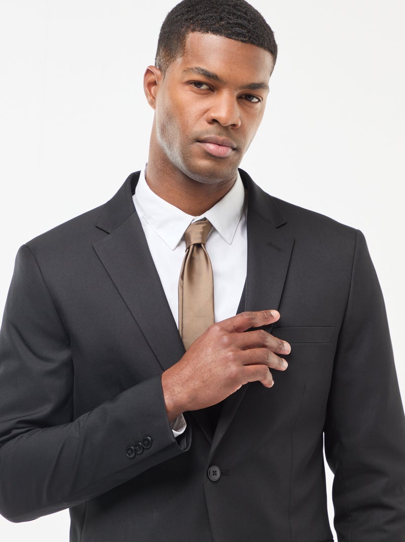 Slim-fit colbert zwart - Kiabi