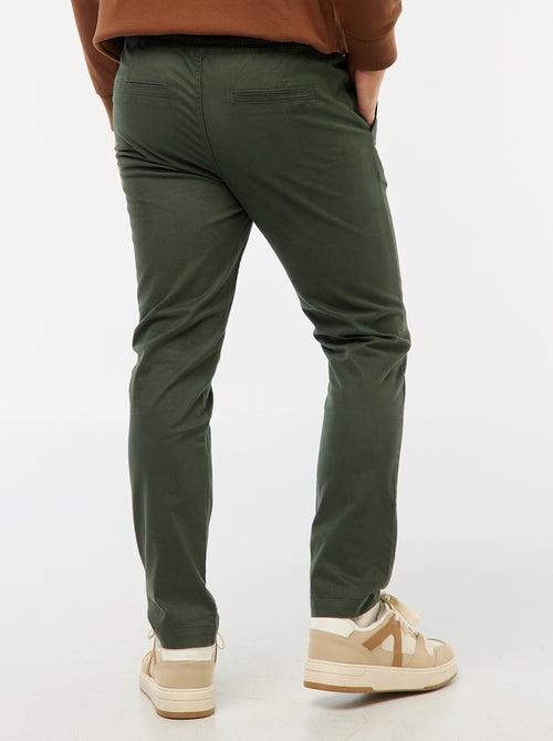 Slim-fit effen joggingbroek - Kiabi