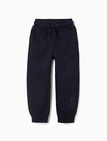 Slim fit geborstelde joggers met print
