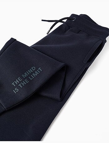 Slim fit geborstelde joggers met print