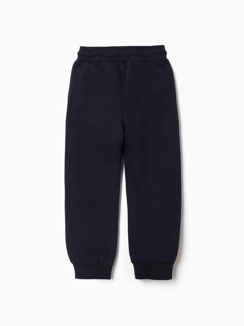 Slim fit geborstelde joggers met print - Kiabi