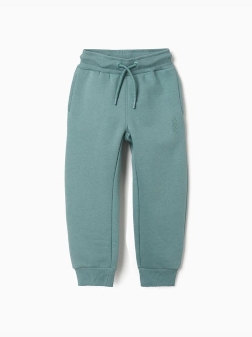 Slim fit geborstelde joggers met print - Kiabi