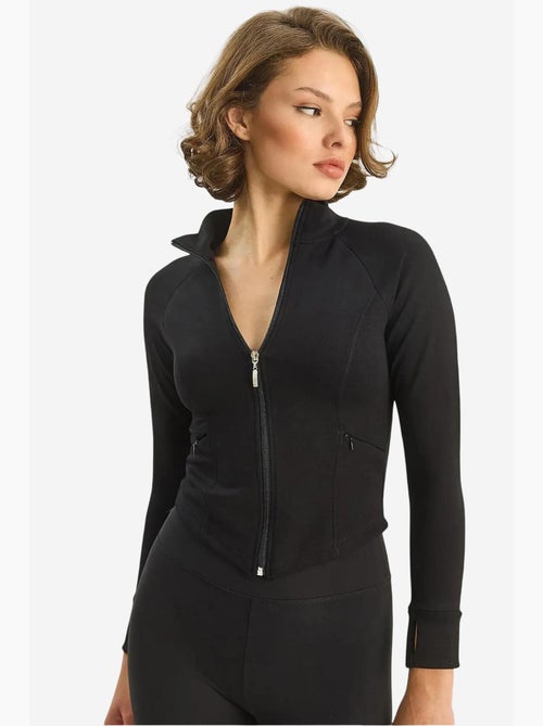 Slim fit gebreide active top met rits lucci - Kiabi Slim fit gebreide active top met rits lucci - Kiabi