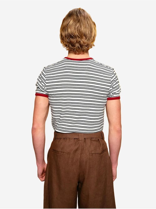 Slim fit gestreept t-shirt met ronde hals giesto - Kiabi Slim fit gestreept t-shirt met ronde hals giesto - Kiabi