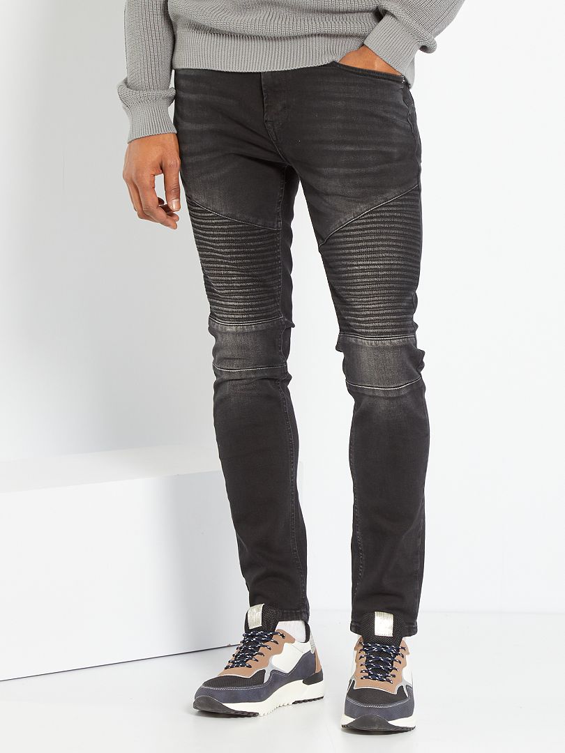 Slim-fit jeans L32 ZWART - Kiabi