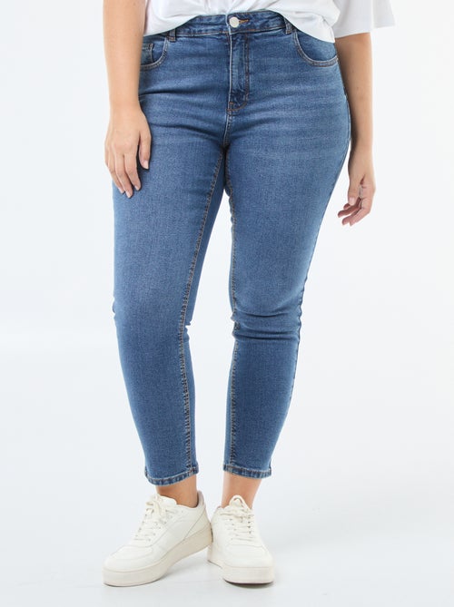 Slim-fit jeans met hoge taille - L28 - Kiabi