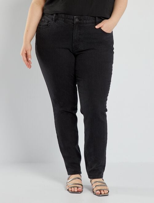 Slim-fit jeans met hoge taille - L28 - Kiabi