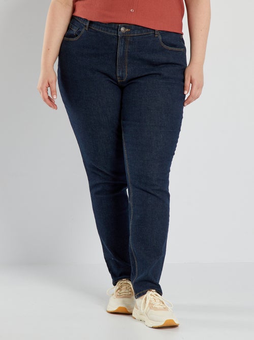 Slim-fit jeans met hoge taille - L32 - Kiabi