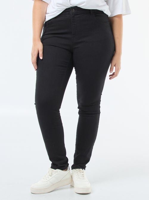 Slim-fit jeans met hoge taille - L32 - Kiabi