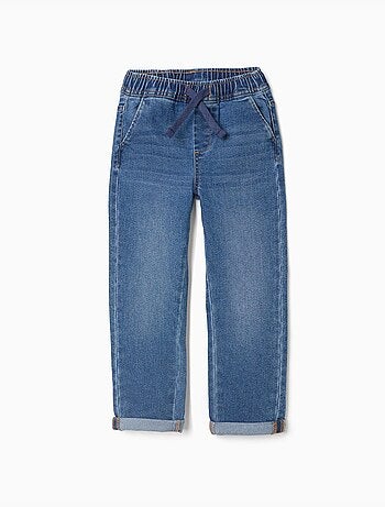 Slim fit jeans met trekkoord