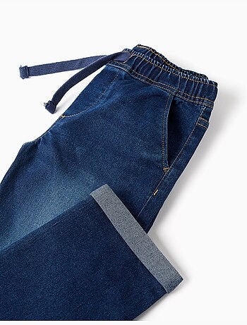 Slim fit jeans met trekkoord