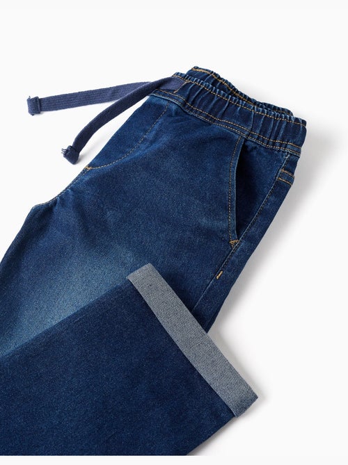Slim fit jeans met trekkoord - Kiabi Slim fit jeans met trekkoord - Kiabi