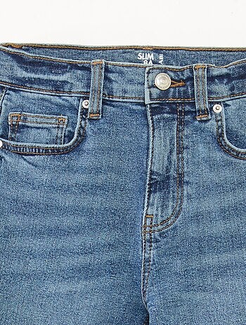 Slim-fit jeans met verstelbare taille