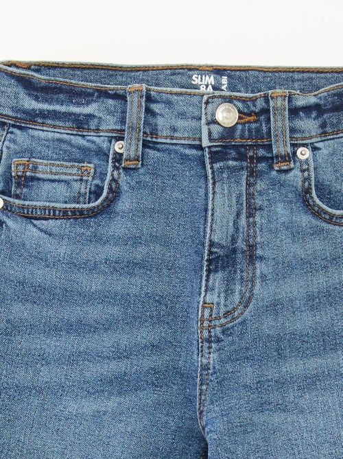 Slim-fit jeans met verstelbare taille - Kiabi