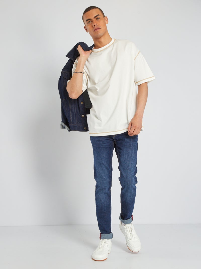 Slim-fit jeans raw denim - Kiabi