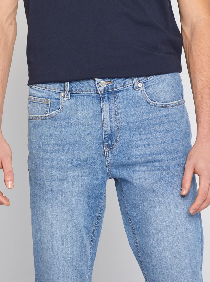 Slim-fit jeans van stretchkatoen - L38 BLAUW - Kiabi