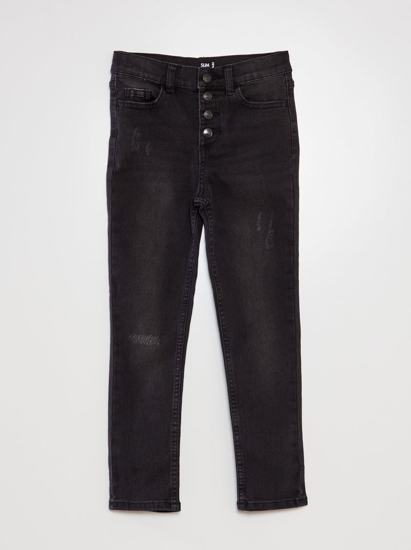 Slim-fit jeans ZWART - Kiabi