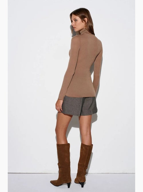 Slim fit jersey blouse met col dilvin - Kiabi Slim fit jersey blouse met col dilvin - Kiabi
