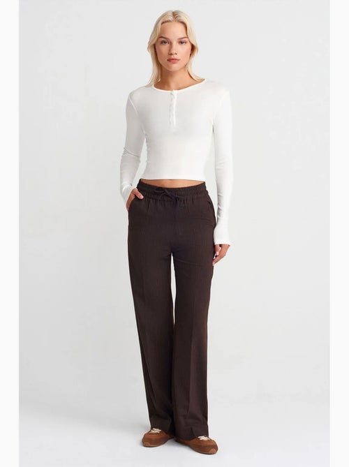 Slim fit jersey blouse met lange mouwen dilvin - Kiabi Slim fit jersey blouse met lange mouwen dilvin - Kiabi
