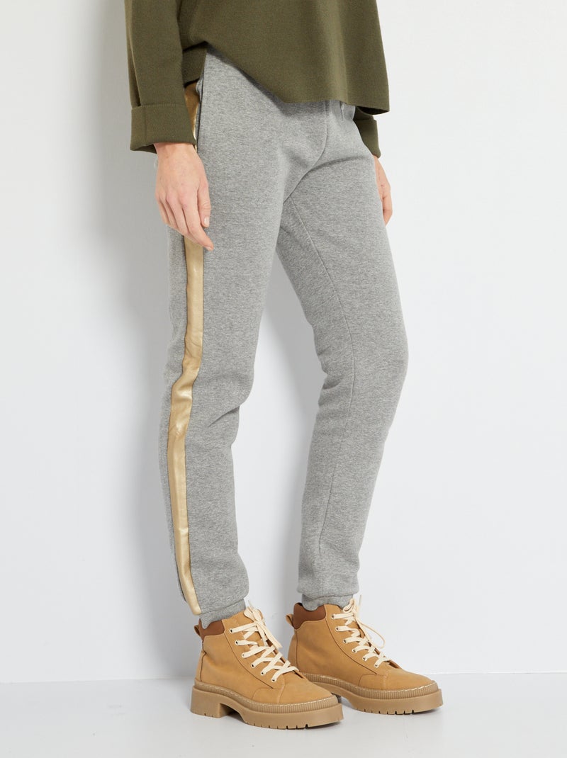 Slim-fit joggingbroek GRIJS - Kiabi