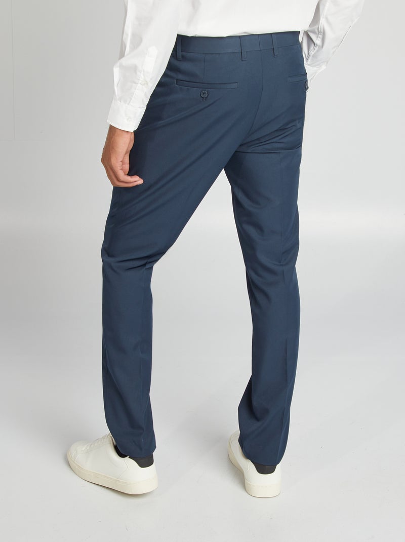 Slim-fit kostuumbroek BLAUW - Kiabi