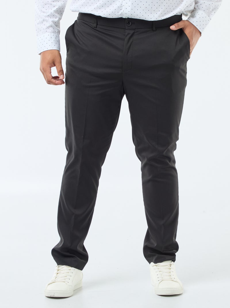 Slim fit kostuumbroek zwart - Kiabi