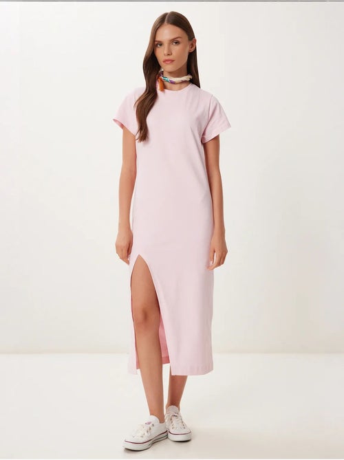 Slim-fit midi-jurk met zijsplit istanbul - Kiabi Slim-fit midi-jurk met zijsplit istanbul - Kiabi