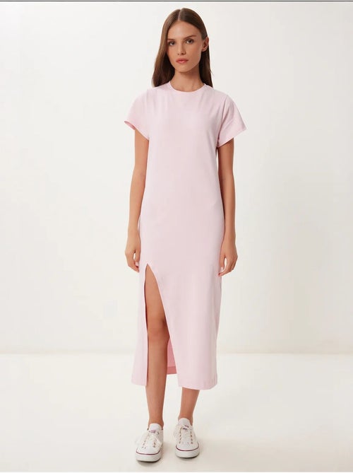 Slim-fit midi-jurk met zijsplit istanbul - Kiabi Slim-fit midi-jurk met zijsplit istanbul - Kiabi