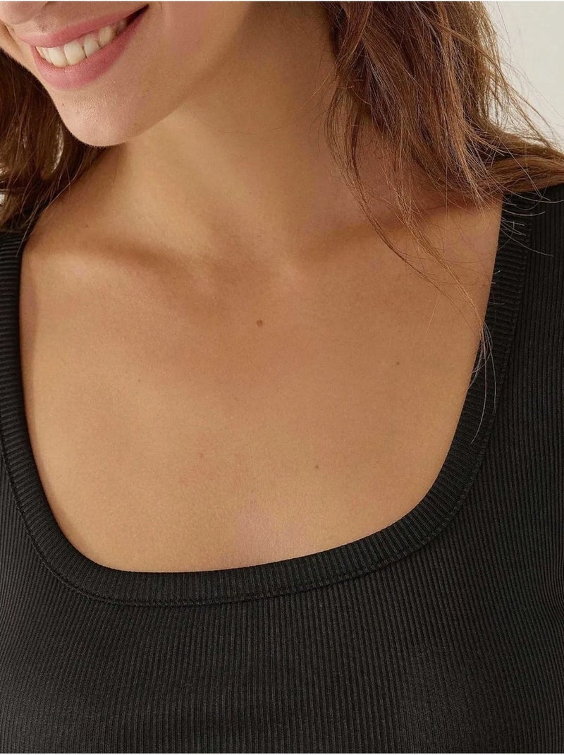 Slim fit ronde hals bodysuit hiccup Zwart - Kiabi
