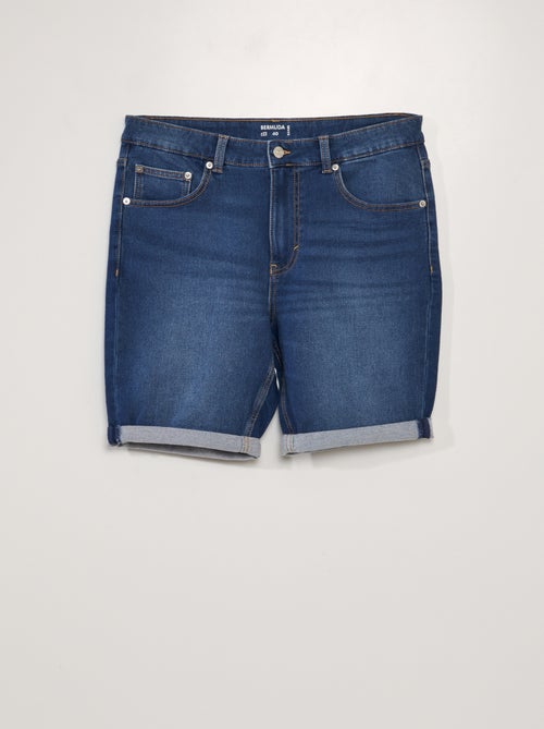 Slim-fit spijkerbermuda met 5 zakken - Kiabi