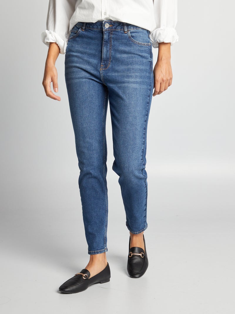 Slim-fit spijkerbroek - 30L BLAUW - Kiabi