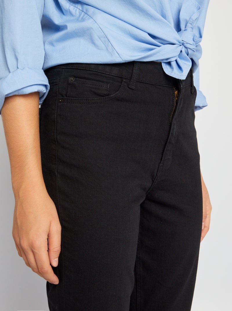Slim-fit spijkerbroek - 30L ZWART - Kiabi